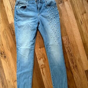 Driftwood Women's Blue Embellished Jeans